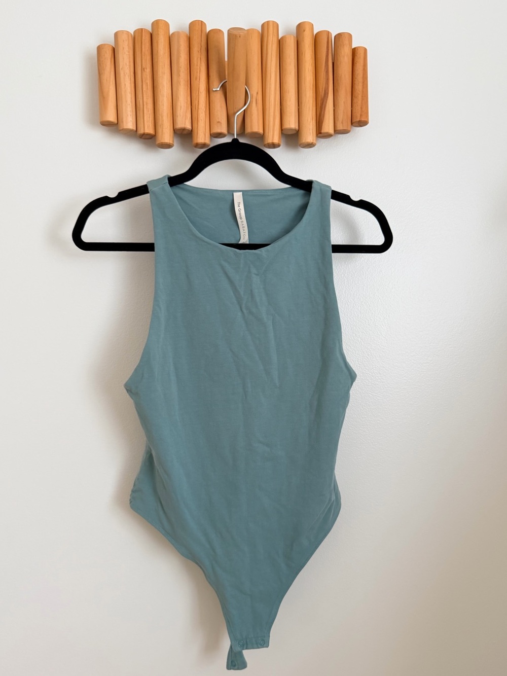 ARITZIA Sleeveless Sage Green Bodysuit Tank - Women